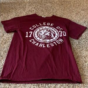 maroon college of Charleston t-shirt
